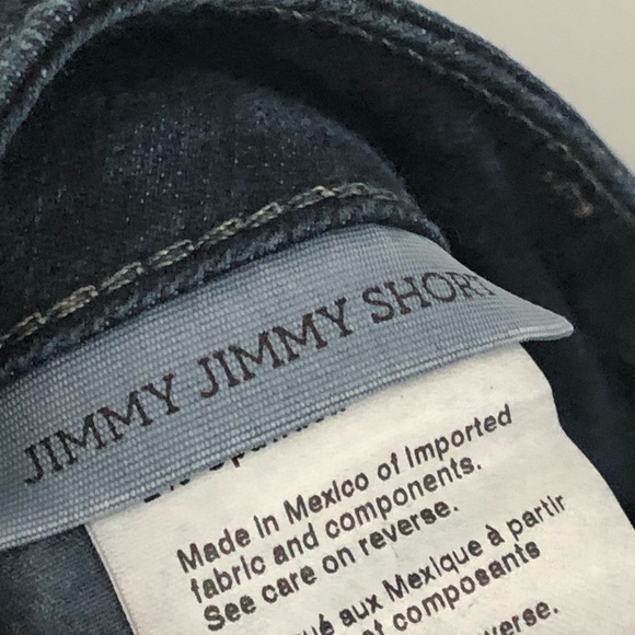 Paige 31 Jimmy Jimmy Cuffed Short Juliana 0572 denim jean rolled dark blue - Picture 9 of 14